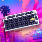 GMK Future Funk Keycaps – 151 Keys, Cherry Profile, PBT Dye-Sub, for Cherry MX Switch Mechanical Keyboard