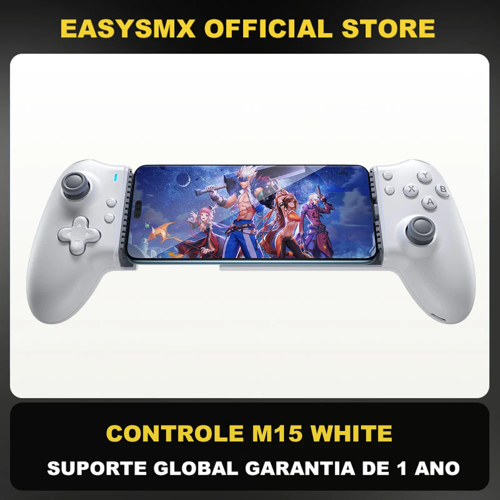EasySMX M15 Mobile Phone Gamepad Type C Hall Mechanical Controller for Android Phone iPhone 15/16 Cloud Gaming Xbox Game Pass