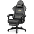Gtplayer Gaming Chair Fabric with Pocket Spring Cushion, Big and Tall Gaming Chair 350Lbs High Back Computer Chair