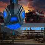 Professional Wired Gaming Headset – LED Light, Bass Stereo Sound, Mic for PC/PS4/PS5/Xbox