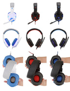Professional Wired Gaming Headset – LED Light, Bass Stereo Sound, Mic for PC/PS4/PS5/Xbox