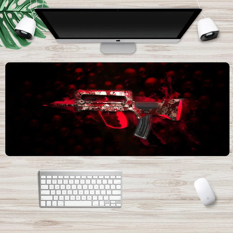 Large Game Mouse Pad 80x30cm CS GO Gaming Counter Strike Mousepad Non-Skid Locking Edge Keyboard Desk Mat Computer Pad
