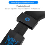 Professional Wired Gaming Headset – LED Light, Bass Stereo Sound, Mic for PC/PS4/PS5/Xbox