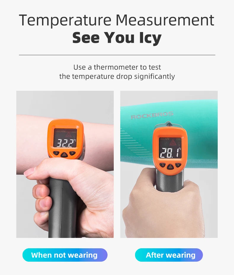 ROCKBROS Ice Silk Gaming Arm Sleeves – Breathable Cooling Arm Cover, Lightweight, Sweat Control for PC & Console Gamers