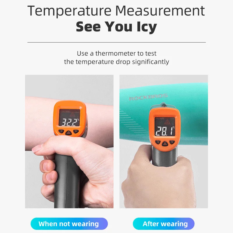 ROCKBROS Ice Silk Gaming Arm Sleeves – Breathable Cooling Arm Cover, Lightweight, Sweat Control for PC & Console Gamers