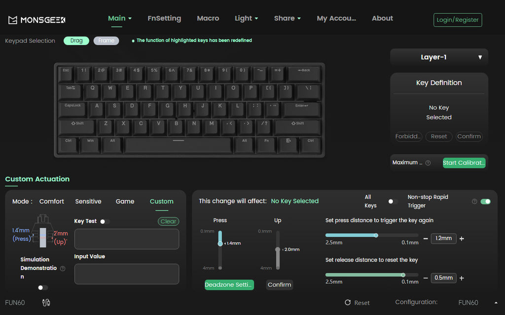 Akko MonsGeek FUN68 / FUN60 PRO & MAX HE Magnetic Keyboards – 60% / 65%, Rapid Trigger, 8K, Custom Esports Gaming Keyboard