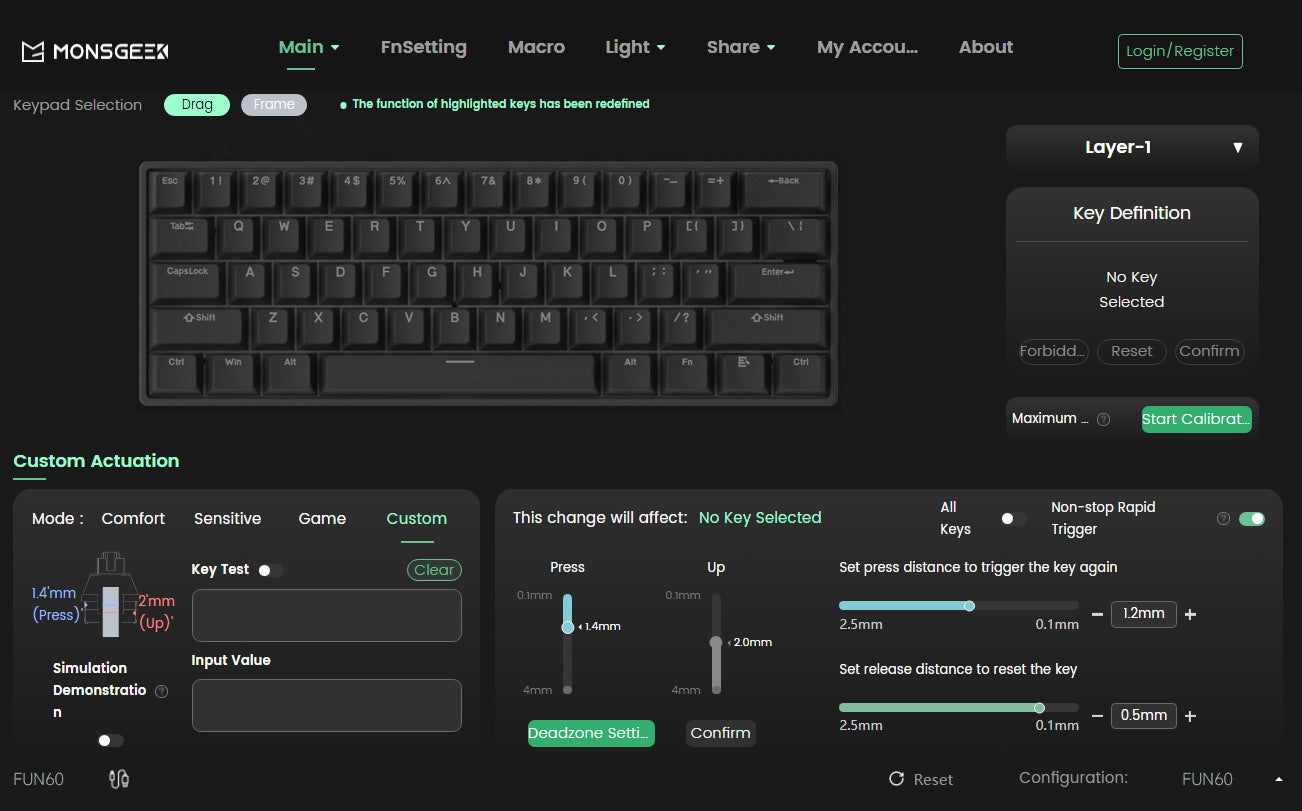 Akko MonsGeek FUN68 / FUN60 PRO & MAX HE Magnetic Keyboards – 60% / 65%, Rapid Trigger, 8K, Custom Esports Gaming Keyboard