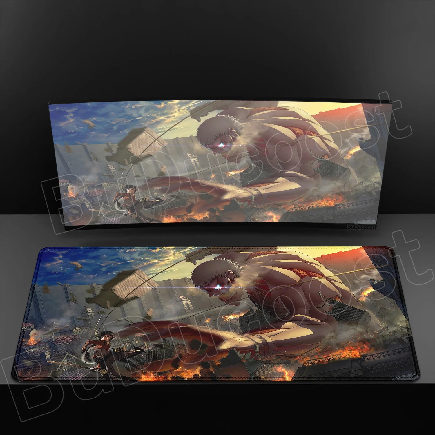 Attack on Titan Cool Anime Mouse Pad Gaming Keyboard Accessories Large Rubber Desk MatComputer Carpet Pc Gamer Non-slip Mousepad