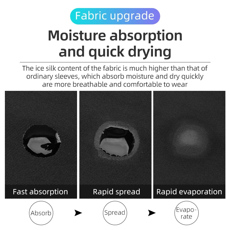 ROCKBROS Cooling Gaming Arm Sleeve – Ice Silk Fabric, Breathable & Lightweight, UV Protection, Designed for Pro & Casual Gamers