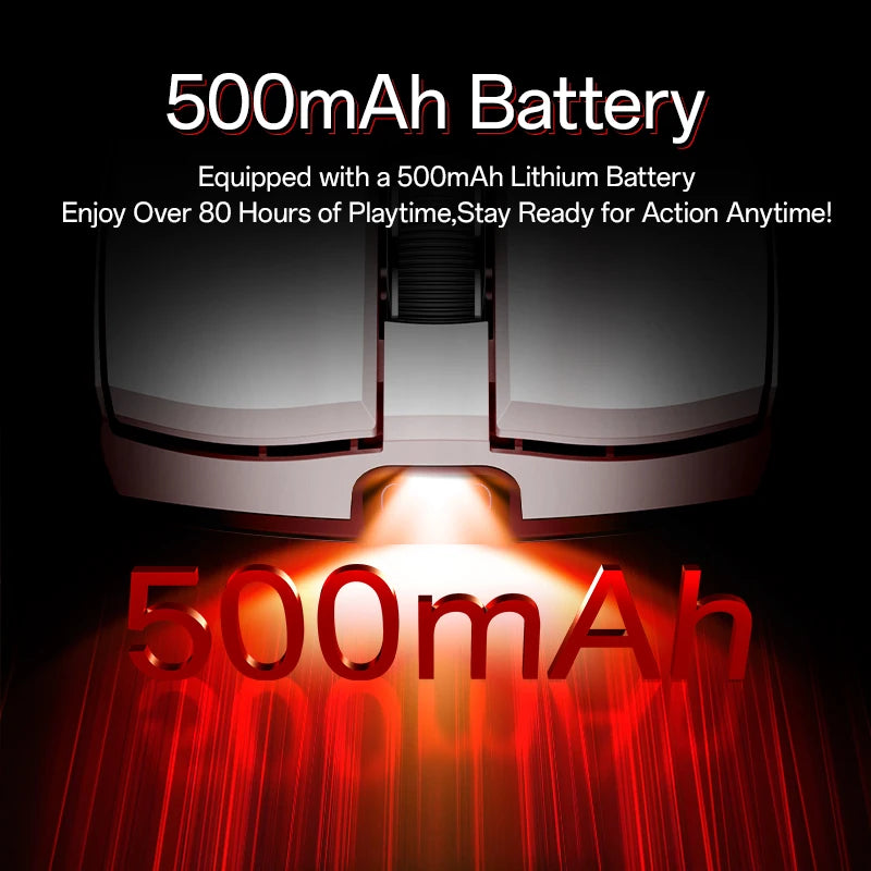 Delux M800 Mini Wireless Gaming Mouse – 46g Ultralight, 2.4G Wireless, RGB, Honeycomb Design, PAW3395/PAW3311, 1KHz Polling, for Small–Medium Hands