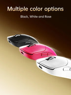 Delux M400 Wireless Gaming Mouse – 24,000 DPI, 1KHz Polling Rate, PAW3311 Sensor, Tri-Mode, 500mAh Rechargeable, for All Hand Sizes