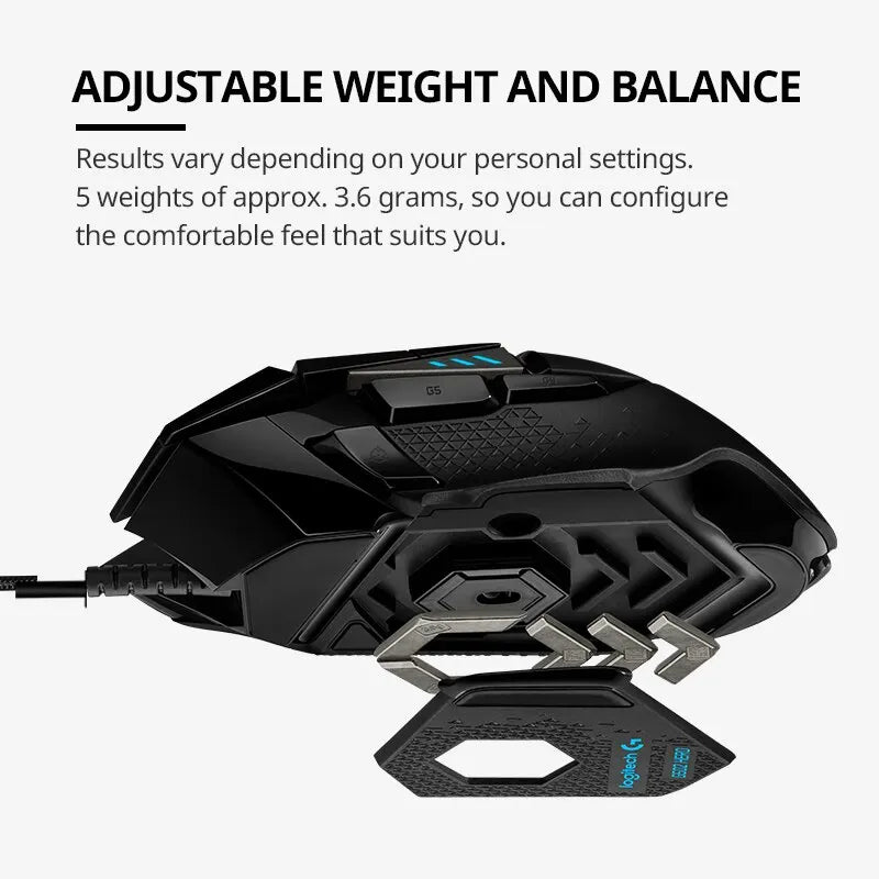 Logitech G502 HERO Wired Gaming Mouse – Esports Edition, Macro Programmable, CS Gaming Peripheral