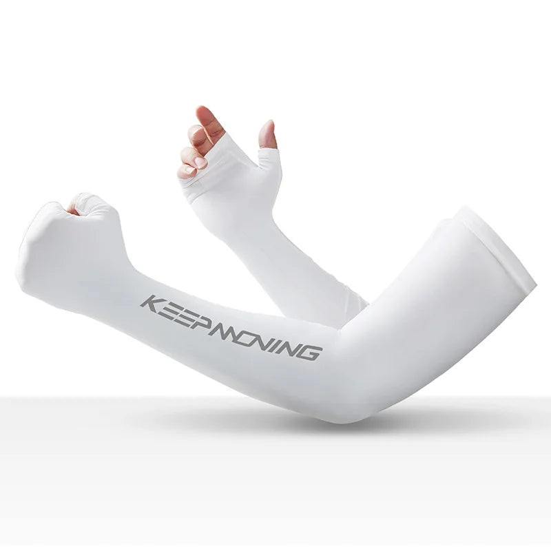 Camouflage Gaming Arm Sleeves for Men & Women – Ice Silk Cooling Fabric, Sweat-Wicking, Anti-Slip Fit for FPS & Competitive Gaming