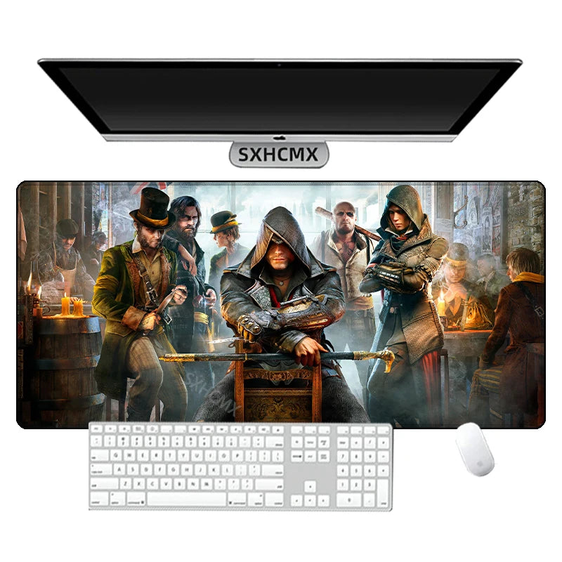Assassins Creed Gaming Mouse Pad XXL Large Mousepad for PC Gamer Desktop Decoration Office Mouse Mat Laptop Deskmat Keyboard Rug