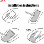 JCD Mouse Grip Tape Skate Sticker Non Slip Lizard Skin Suck Sweat For Razer Viper Ultimate DeathAdder V2 PRO Mini Wireless Mouse