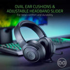 Razer Kraken X Essential Gaming Headset – 7.1 Surround Sound, Cardioid Mic, 40mm Drivers