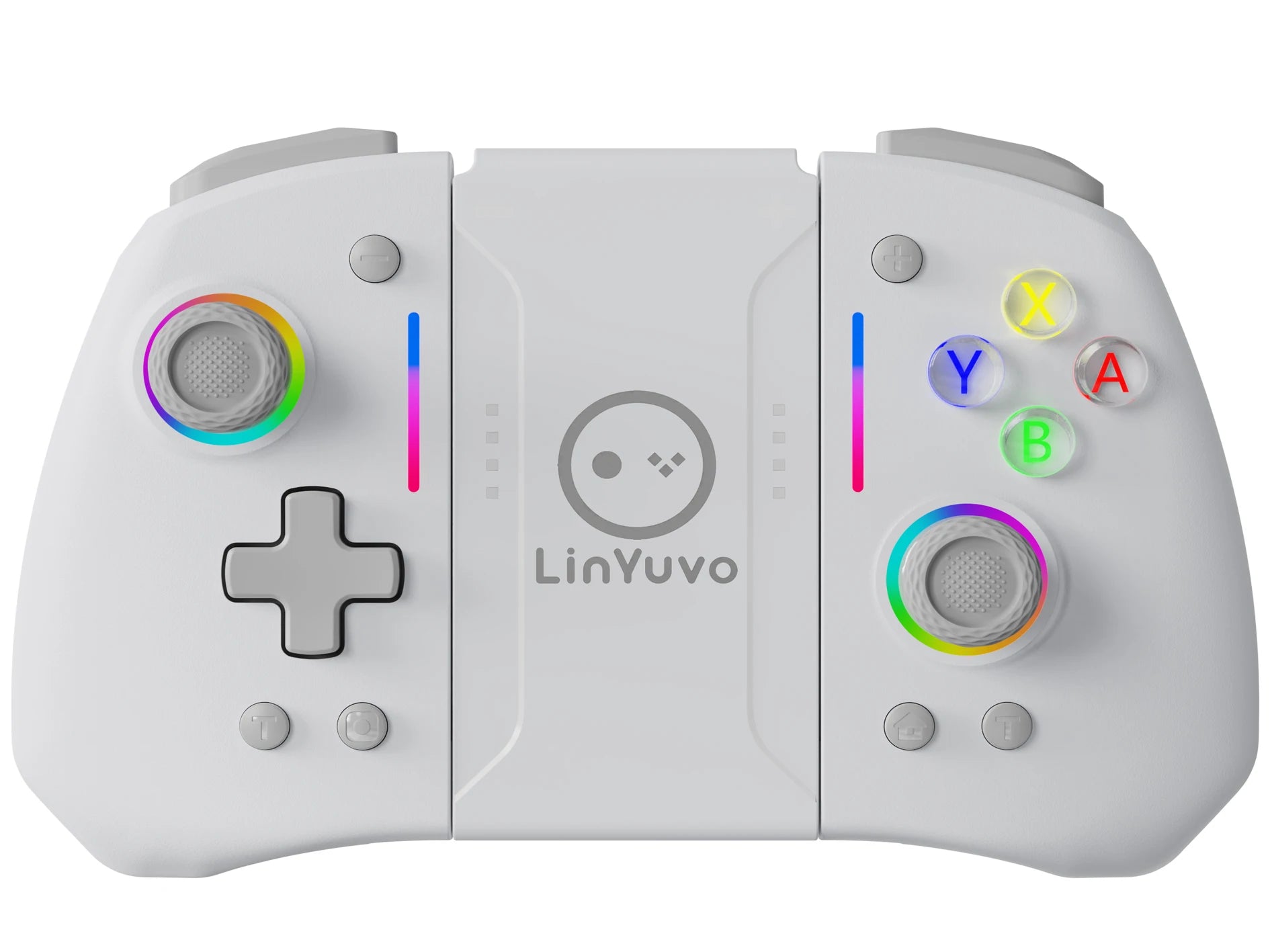 LinYuvo KS42 Meteor Light Wireless Joy-pad with 8 Color RGB Lights for Switch/Lite/OLED, with Programmable,,Turbo & Vibration