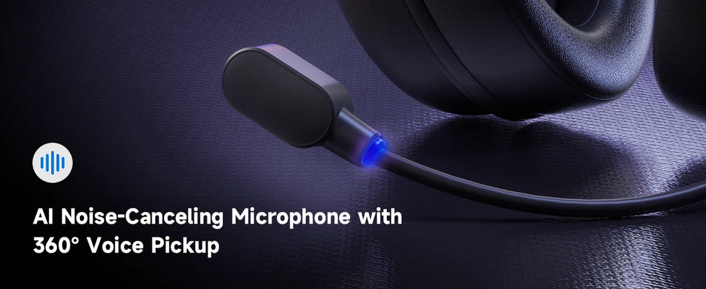 MCHOSE V9 Pro Wireless Gaming Headset – 7.1 Surround Sound, Noise-Canceling Mic, Low Latency