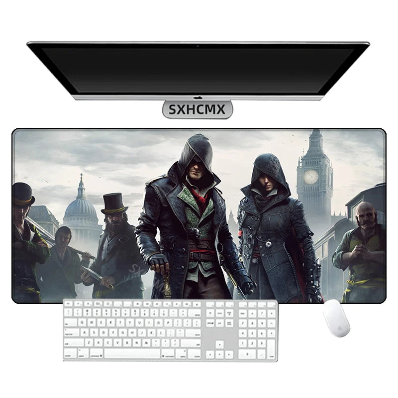 Assassins Creed Gaming Mouse Pad XXL Large Mousepad for PC Gamer Desktop Decoration Office Mouse Mat Laptop Deskmat Keyboard Rug