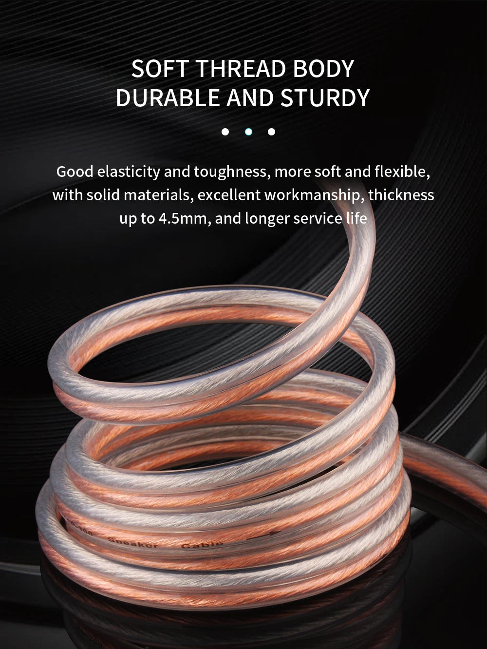 Hi-Fi RCA Speaker Cable – Bare Wire with Replaceable Plug, Speaker Wire to RCA Plug Connector Adapter, RCA to Bare Wire