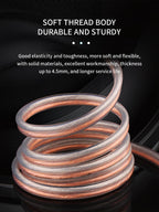 Hi-Fi RCA Speaker Cable – Bare Wire with Replaceable Plug, Speaker Wire to RCA Plug Connector Adapter, RCA to Bare Wire