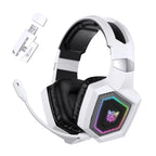 ONIKUMA 2.4GHz Wireless Gaming Headset – Noise-Canceling Mic, RGB Light, for PS5/PS4/PC/Mac