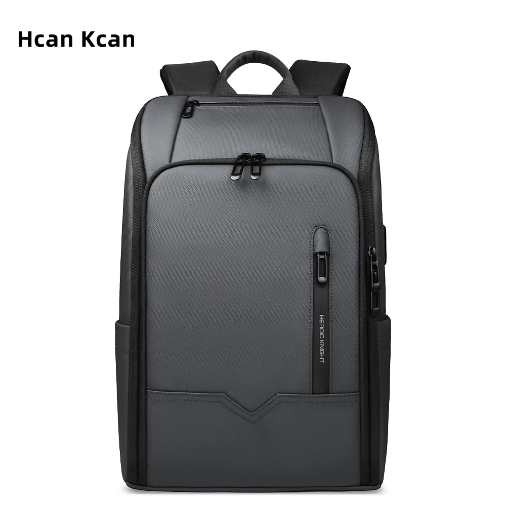 HcanKcan Men's Waterproof Business Backpack - 15.6 Inch Laptop Bag with Large Capacity for Travel, Work & School