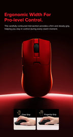 Delux M800 Mini Wireless Gaming Mouse – 46g Ultralight, 2.4G Wireless, RGB, Honeycomb Design, PAW3395/PAW3311, 1KHz Polling, for Small–Medium Hands