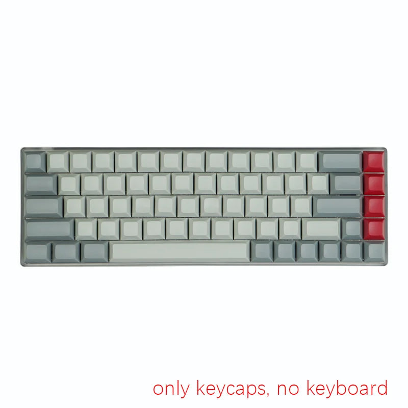 NPKC DSA Blank Keycaps – ANSI Layout, PBT, Retro Custom Keycap Set for Cherry MX Switch Mechanical Keyboard GH60 / XD / GK64