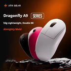 ATK Dragonfly A9 Series Wireless Gaming Mouse – Tri-Mode Connection, PAW3950 Sensor, Nordic 52840 Chip, 8K Polling Rate, 53g Lightweight, for Laptop & PC Gaming
