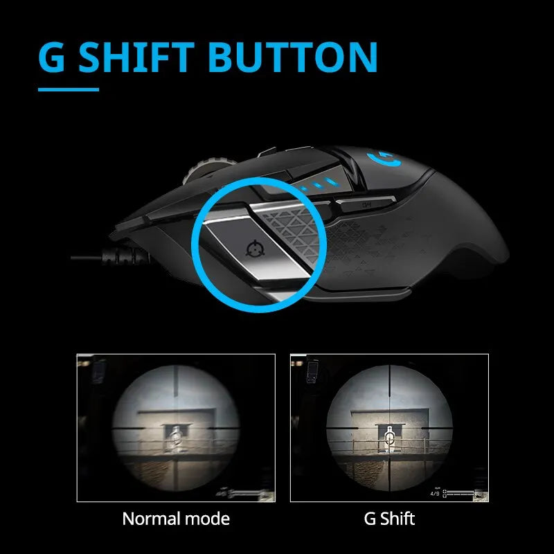 Logitech G502 HERO Wired Gaming Mouse – Esports Edition, Macro Programmable, CS Gaming Peripheral