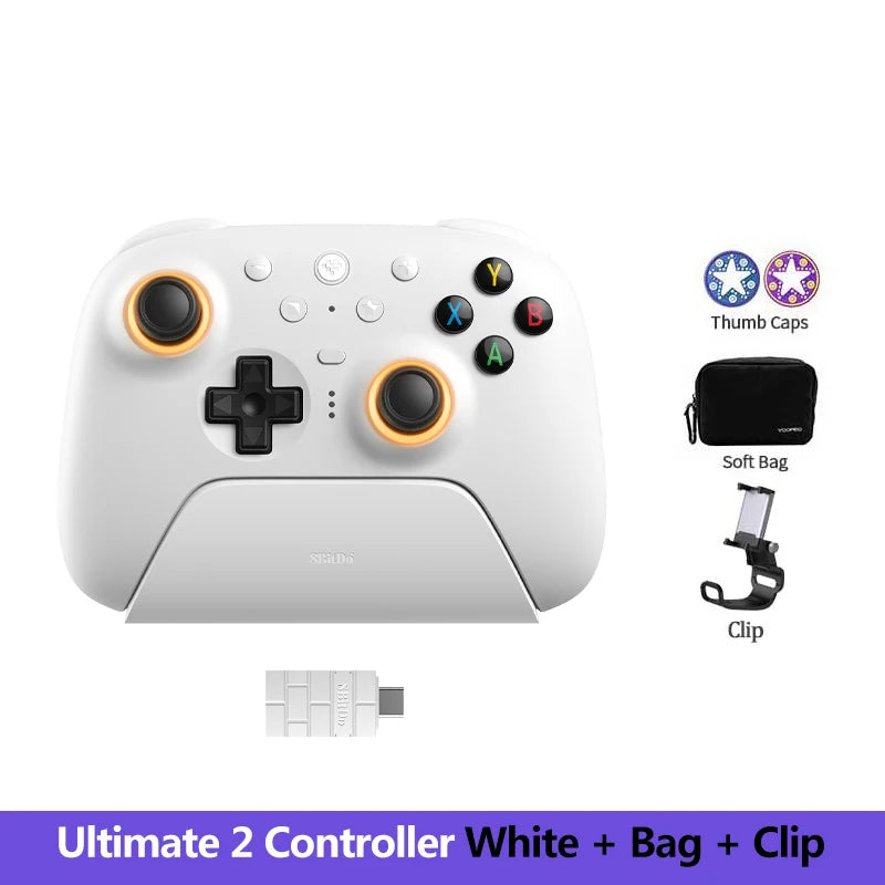 8BitDo Ultimate 2 Wireless Controller, Bluetooth/USB/2.4G Gamepad withTMR Joysticks、Charging Dock for PC,Windows 10,11, Android
