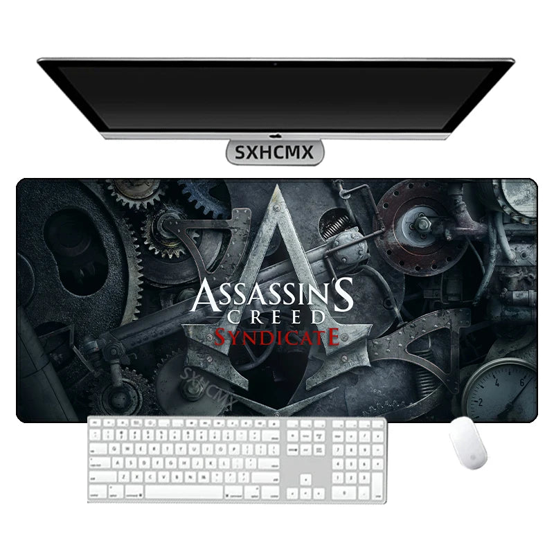 Assassins Creed Gaming Mouse Pad XXL Large Mousepad for PC Gamer Desktop Decoration Office Mouse Mat Laptop Deskmat Keyboard Rug
