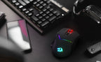 Redragon M690 PRO Wireless Gaming Mouse – 8,000 DPI, Wired Option, 8 Macro Buttons with Rapid Fire Key, PC/Mac/Laptop, Black/White