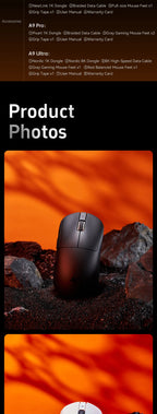 ATK Dragonfly A9 Series Wireless Gaming Mouse – Tri-Mode Connection, PAW3950 Sensor, Nordic 52840 Chip, 8K Polling Rate, 53g Lightweight, for Laptop & PC Gaming