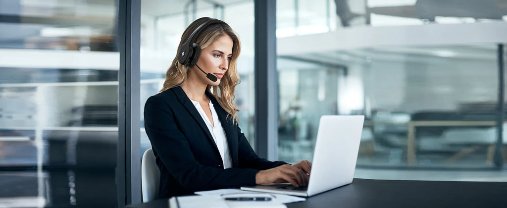 Wireless Trucker Bluetooth Headset with Mic – On-Ear Headset for Phone, PC & Home Office