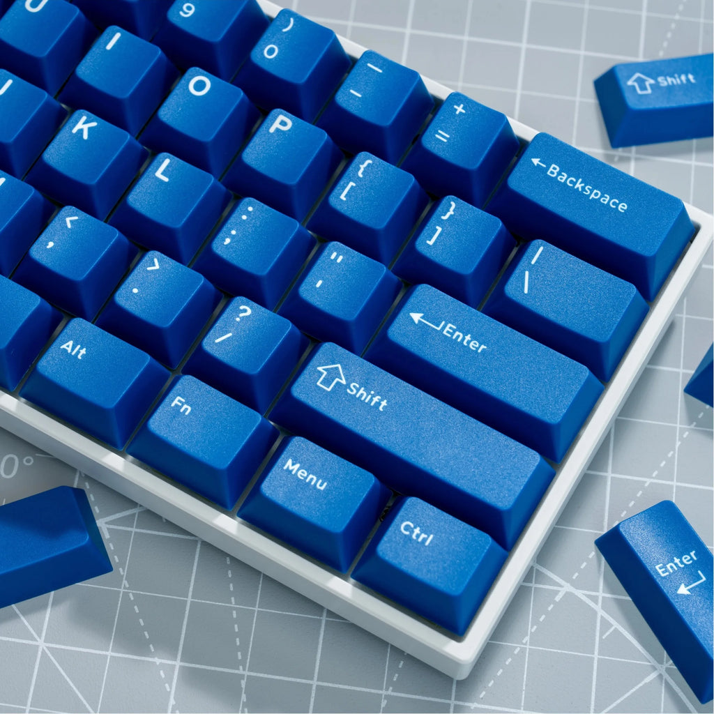 117 Keys Classic Blue Keycaps – Double-Shot ABS, Cherry Profile, for Gateron MX Switches Mechanical Gaming Keyboard