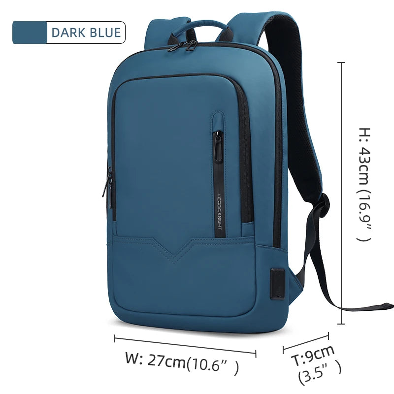Heroic Knight Business Backpack - 14" Laptop, Waterproof, USB Charging, Multifunctional Travel Backpack