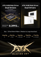 ATK Blazing Sky X1 Wireless Gaming Mouse – 3-Mode Connection, 8K Low-Latency, Lightweight FPS Esports Mouse, Custom PC Gaming Accessory