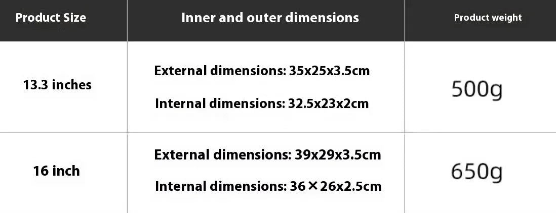 13-15.6 inch Laptop Sleeve Bag - Shockproof Waterproof EVA Protective Carrying Case with Straps