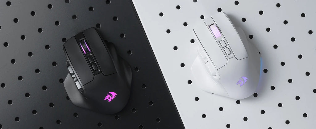 Redragon M811 PRO Wireless MMO Gaming Mouse – RGB Gamer Mouse with 15 Programmable Buttons & 10 Side Macro Keys