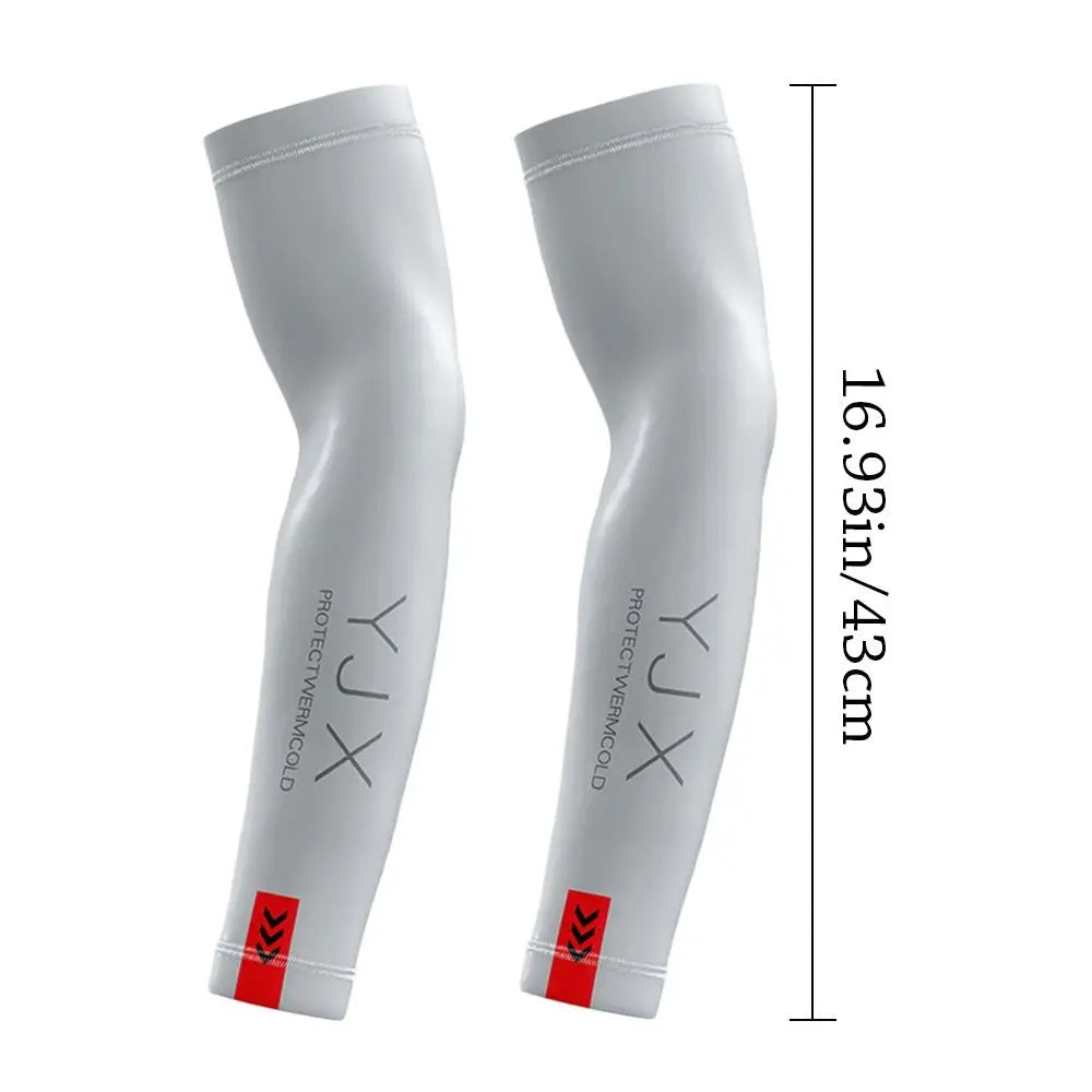 1 Pair Cooling Gaming Arm Sleeves – Ice Silk, Breathable & Elastic, Sun & Heat Protection for Indoor Esports Gaming