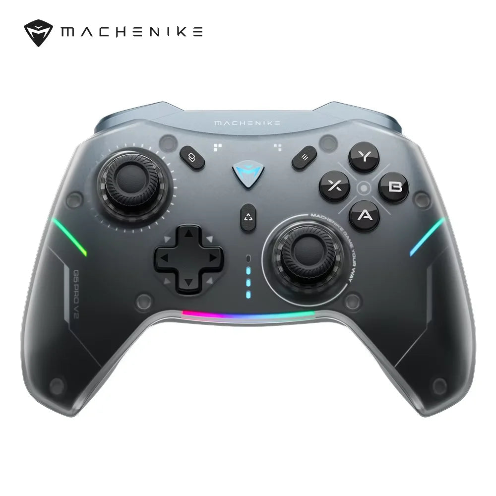 Machenike G5Pro V2 Wireless Gaming Controller for PC/NS/Mobile Hot-Swaptable Joystick 1000Hz Polling Rate With RGB Charging Dock