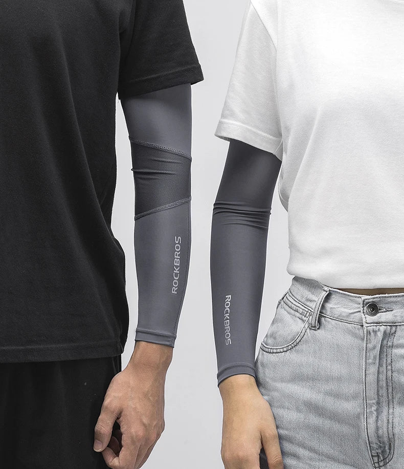 ROCKBROS Gaming Arm Sleeve – Ice Fabric, Breathable & Quick-Dry, UV400 Protection, Cooling Sleeve for Esports & Long Gaming Sessions