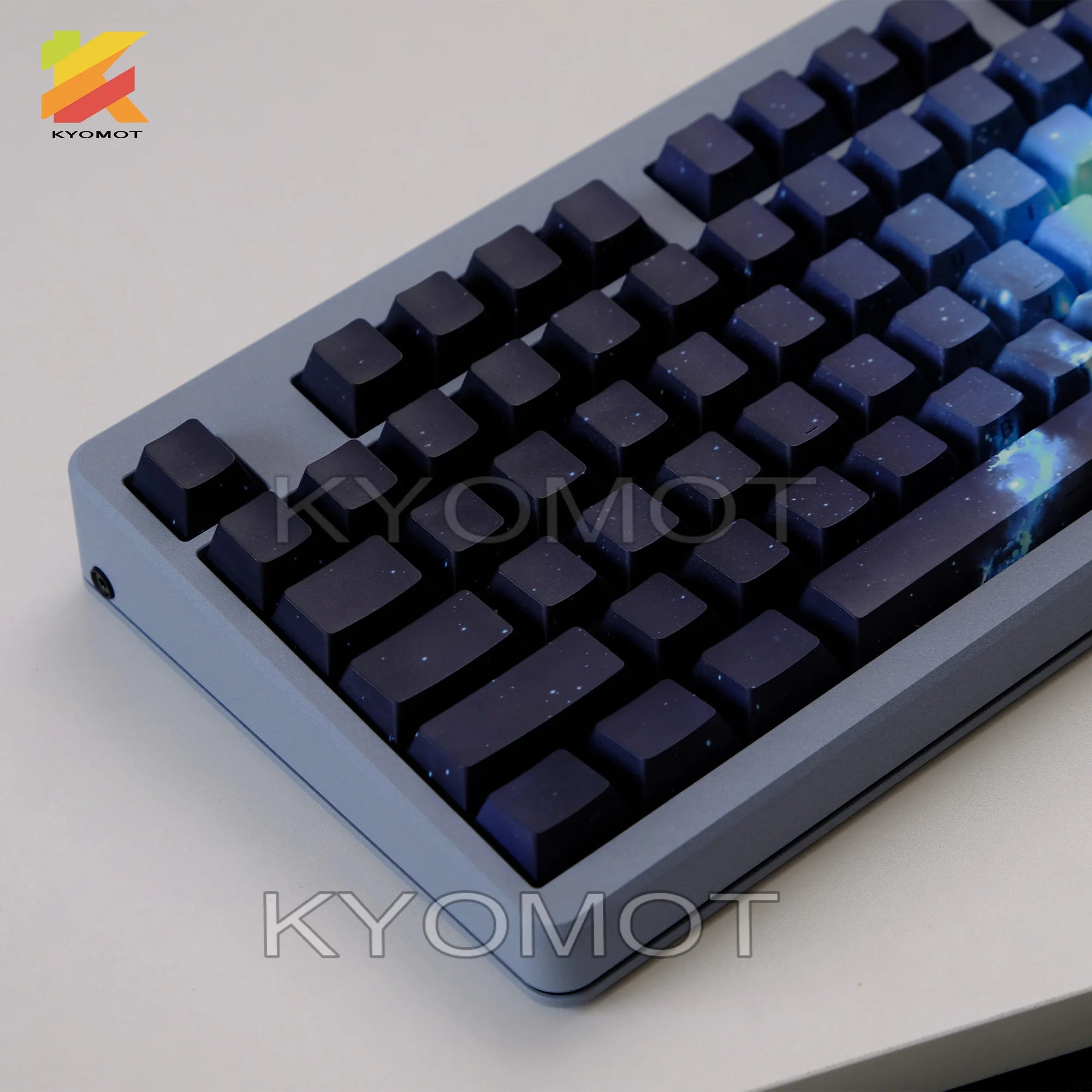 135 Keys Star Sky Theme PBT Double Shot Keycaps Side Print Shine Through Cherry Profile Keycaps for DIY Mechanical Keyboard Caps