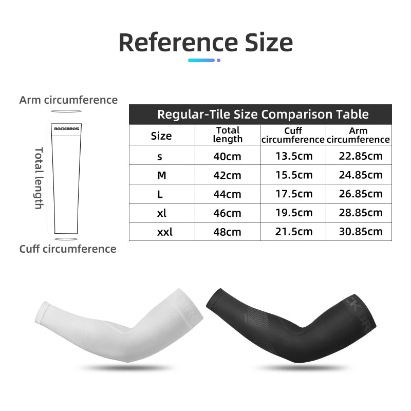 ROCKBROS Cooling Gaming Arm Sleeve – Ice Silk Fabric, Breathable & Lightweight, UV Protection, Designed for Pro & Casual Gamers