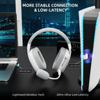 ATTACK SHARK L80PRO Wireless Gaming Headset – 2.4G/BT/Wired, Ultra-Light, 40mm Drivers