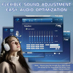 MAMBASNAKE x ATTACK SHARK L90 RGB Wireless Gaming Headset – Triple Mode, Foldable, Detachable Mic