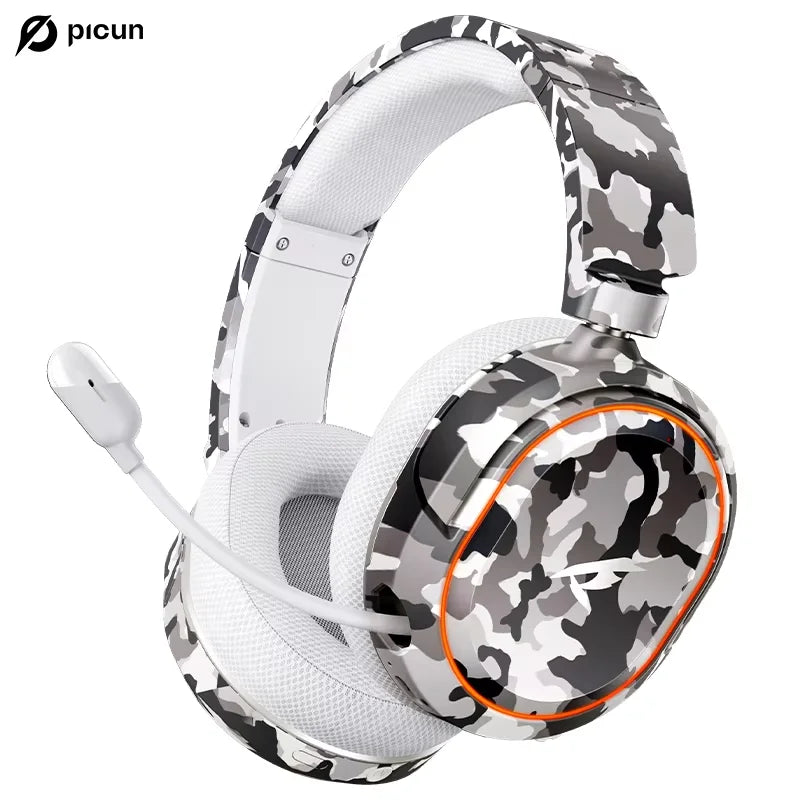 Picun G2 Wireless Gaming Headset – 2.4GHz & Bluetooth, 7.1 Surround, Low Latency, ENC Mic