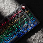 XVX Spider Web Keycaps – OEM Profile, Shine-Through IMD-Tech Keycap Set, 118 Keys, Black Backlight (Keycaps Only)